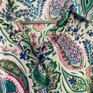 Zara blouse’s gorgeous colors silky